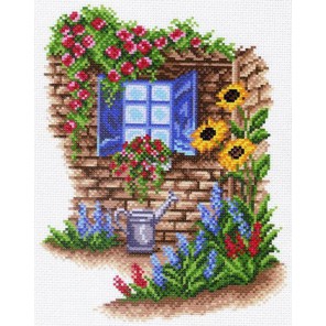 Окно в сад Ткань с рисунком Матренин посад