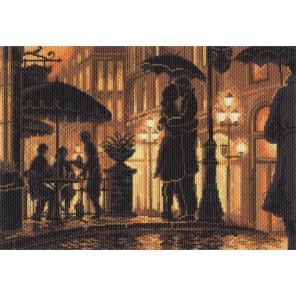 Ночное кафе Ткань с рисунком Матренин посад