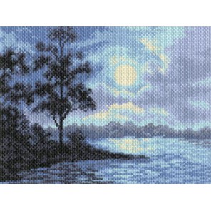 Ночной пейзаж Ткань с рисунком Матренин посад