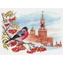 Московская зима Канва с рисунком для вышивки Матренин посад