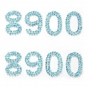 8900 голубые цифры Набор самоклеющихся страз Glorex