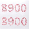8900 розовые цифры Набор самоклеющихся страз Glorex