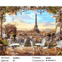 Парижская терасса Раскраска картина по номерам на холсте