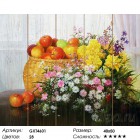 Количество цветов и сложность Натюрморт с яблоками. Сунг Ли Картина по номерам на дереве