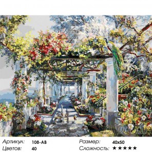 Павлины на прогулке Раскраска ( картина ) по номерам акриловыми красками на холсте Белоснежка