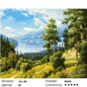 Лесной пейзаж Раскраска картина по номерам на холсте Белоснежка