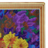 Напечатанная на холсте рамка Раскладка Осенние хризантемы Алмазная мозаика на подрамнике