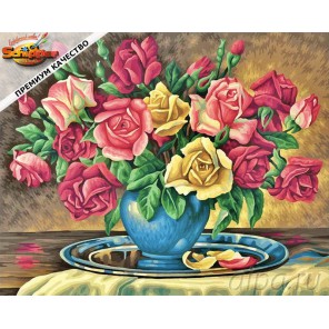 Подарочная упаковка Розы Раскраска по номерам Schipper (Германия)