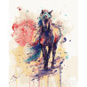 Лошадка Раскраска картина по номерам на холсте