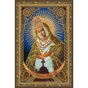 Остробрамская Пресвятая Богородица Алмазная частичная мозаика на подрамнике Color Kit