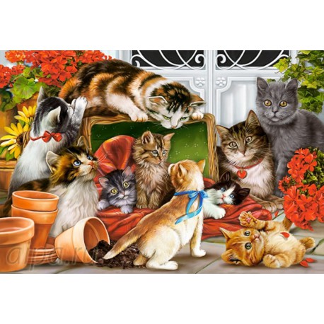 Коробка Кошки-мышки Пазлы Castorland