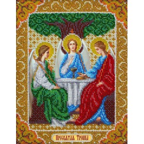 Святая Троица Набор для частичной вышивки бисером Паутинка 