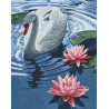 Раскладка Принцесса-лебедь Алмазная вышивка мозаика Гранни