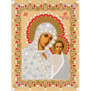 Богородица Казанская Канва с рисунком для вышивки бисером Конек