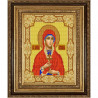 Пример оформления в рамке Святая Наталья Канва с рисунком для вышивки бисером Конек 9144