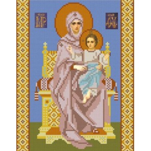 Богородица на престоле Канва с рисунком для вышивки бисером Конек