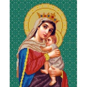Богородица Отчаянных единая надежда Канва с рисунком для вышивки бисером Конек