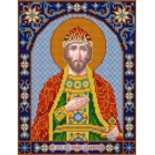 Святой Борис Канва с рисунком для вышивки бисером Конек