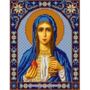 Пример оформления в рамке Святая Мария Магдалина Канва с рисунком для вышивки бисером Конек 9370