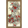 Пример оформления в рамке Лесные ягоды Канва с рисунком для вышивки бисером Конек 9466