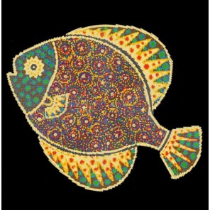Рыбка Канва с рисунком для вышивки бисером Конек