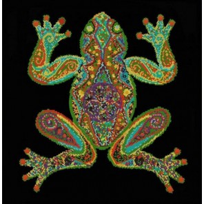 Лягушечка Канва с рисунком для вышивки бисером Конек
