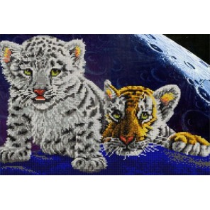 Тигрята Канва с рисунком для вышивки бисером Конек