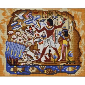 Египетская Канва с рисунком для вышивки бисером Конек