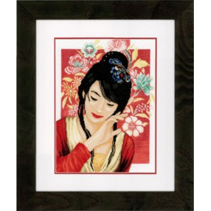  Asian flower girl Набор для вышивания LanArte PN-0150000