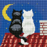  Влюбленные коты Алмазная мозаика вышивка на подрамнике BF038