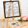 Радужная такса Набор с рамкой для создания картины-витража Color Kit