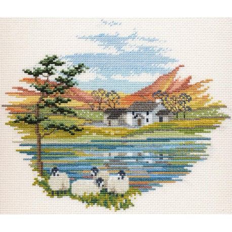  Lakeside Farm Набор для вышивания Derwentwater Designs CON08