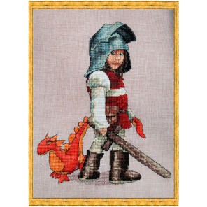  Chevalier & Doudou (Рыцарь и дракон) Набор для вышивки крестом Nimue 123-B004K