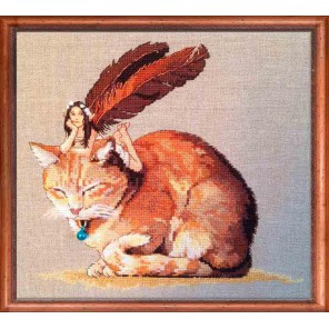 Fairycat (Фея и кот) Набор для вышивки крестом Nimue 152-A051K