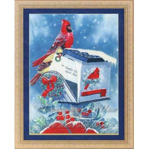  Рождественские кардиналы Набор для вышивания Kustom Krafts NNT-037