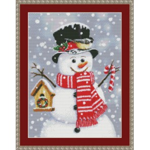  Снеговик со скворечником Набор для вышивания Kustom Krafts 97267