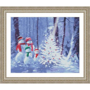  Семья снеговиков Набор для вышивания Kustom Krafts 97667