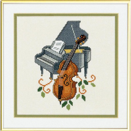  Пианино и контрабас Набор для вышивания Eva Rosenstand 14-084
