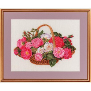  Розы в корзине Набор для вышивания Eva Rosenstand 14-280
