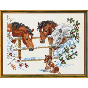  Лошадки и щенок Набор для вышивания Eva Rosenstand 92-741