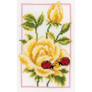  Жёлтые розы Набор для вышивания Vervaco PN-0146887