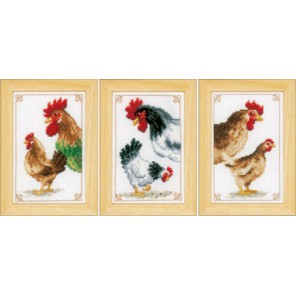  Петух и курица Набор для вышивания Vervaco PN-0150143