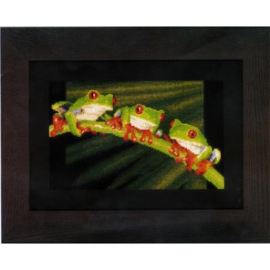  Красноглазые древесные лягушки Набор для вышивания Vervaco PN-0146866