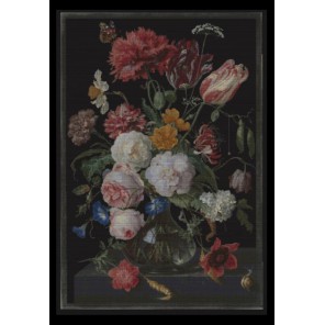  Цветы в стеклянной вазе Набор для вышивания Thea Gouverneur 785.05