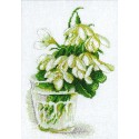 Подснежники по картине Катарины Кляйн Набор для вышивания Марья Искусница