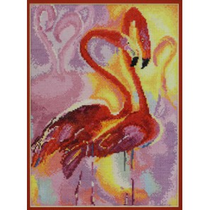  Розовые фламинго по картине В. Пивень Набор для вышивания Марья Искусница 03.010.06
