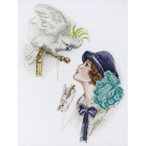  Дама с попугаем по картине Фишера Набор для вышивания Марья Искусница 06.004.02