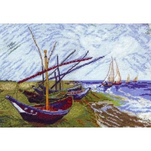  Лодки в Сен-Мари по картине Ван Гога Набор для вышивания Марья Искусница 06.003.01