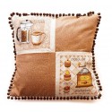 Кофейная (может использоваться для создания подушки) Набор для вышивания Марья Искусница