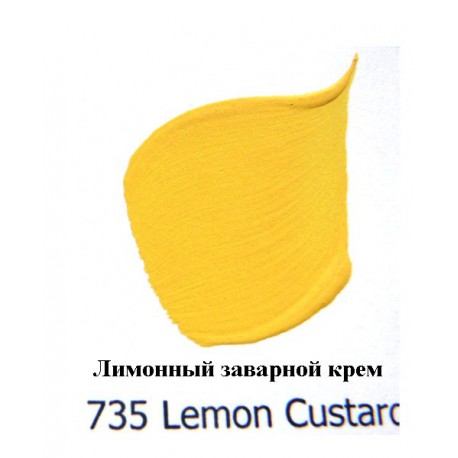Акриловая краска FolkArt Plaid "Лимонный заварной крем" 735